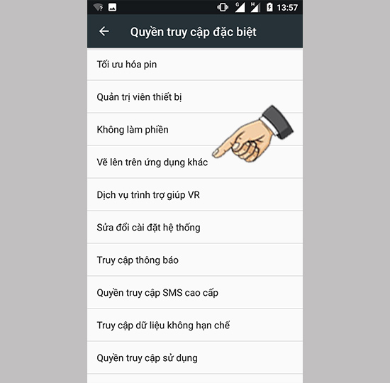 Chọn vẽ lên ứng dụng khác+
